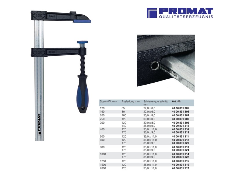 Lijmklem 3K-greep 300 x 120mm | DKMTools - DKM Tools