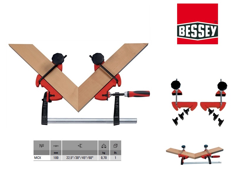 Bessey Verstek-spansysteem 3/4/6/8hoek GROSS-STABIL