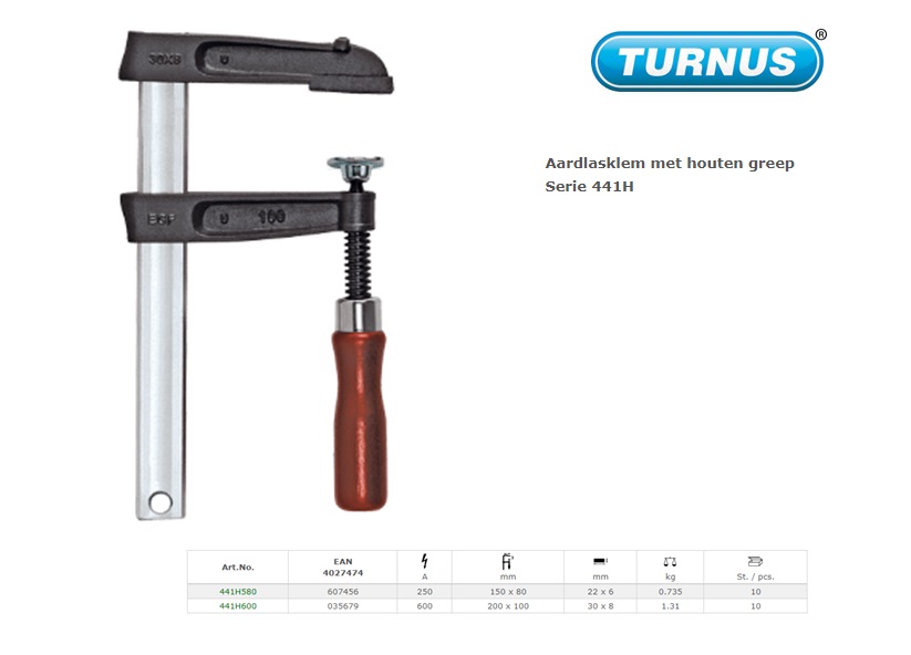 Aardlasklem 200 x 100mm 600 amp | DKMTools - DKM Tools