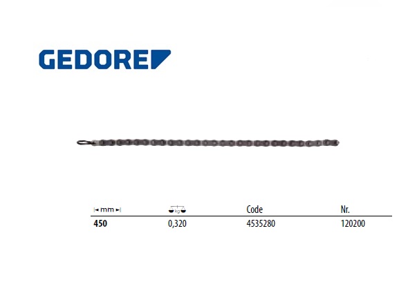 Reserve ketting BOSS 450mm Gedore 4535280