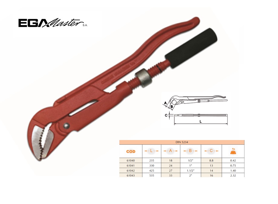 Zweedse pijptang met 45 bek  2'' Knipex | DKMTools - DKM Tools