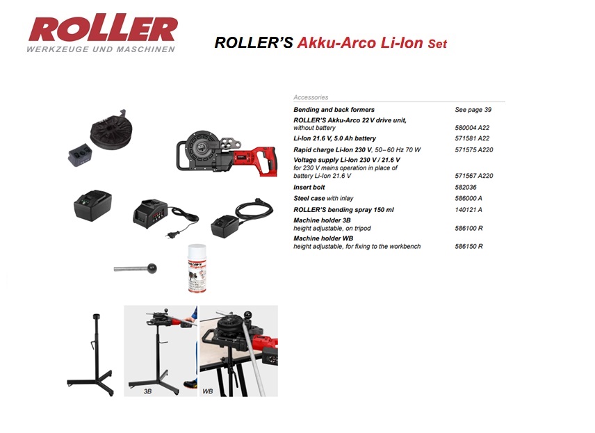 ROLLER`S Akku-Arco 22V Set 15-18-22-28 (1) | DKMTools - DKM Tools