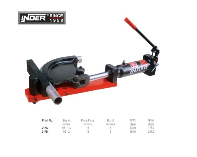 Open-vleugelbuigmachine 3/8'-1 1/4'' zonder mallen