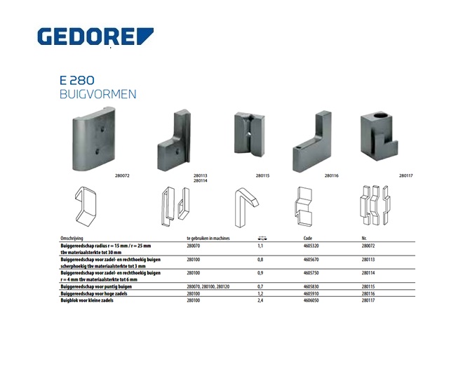 Buiggereedschap voor zadels, scherphoekig