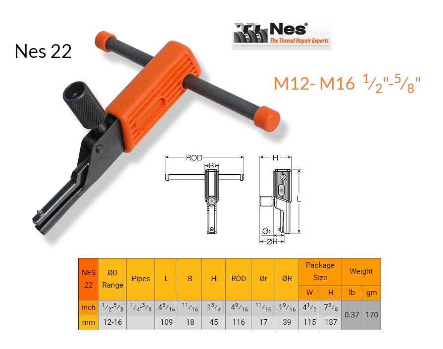 Binnen schroefdraad herstelgereedschap 32-68mm  NES 26 | DKMTools - DKM Tools