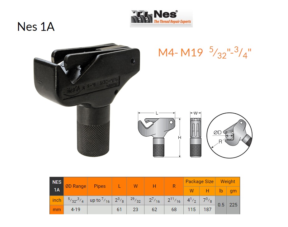 Buiten schroefdraad herstelgereedschap 35-152mm NES 3 | DKMTools - DKM Tools