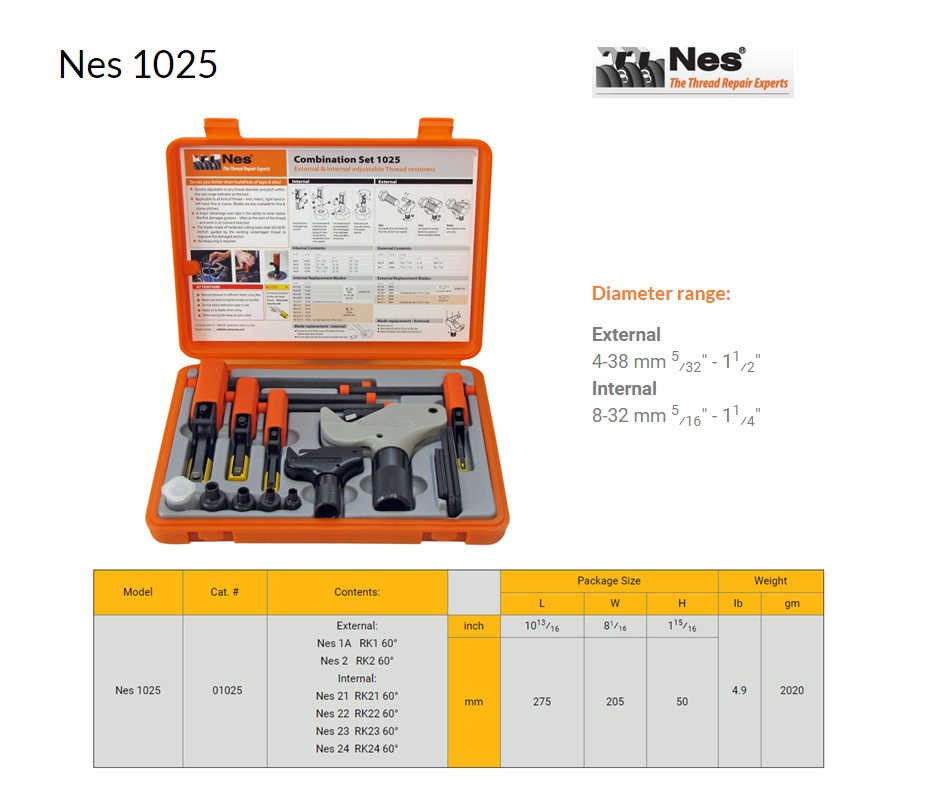 Reparatieset Combinatie inw.8-16mm/uitw.4-19mm NES 1015 | DKMTools - DKM Tools