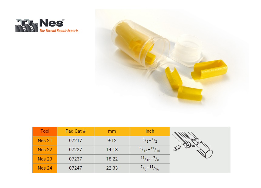 Nylon bescherm pad voor NES 21 - 5 stuks per pak