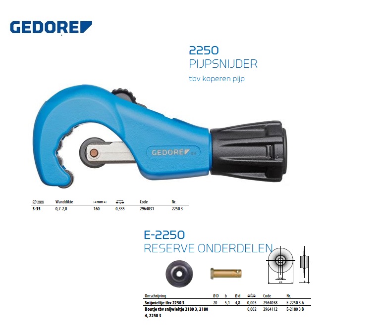 Boutje tbv snijwieltje tbv 220020, 222020 | DKMTools - DKM Tools