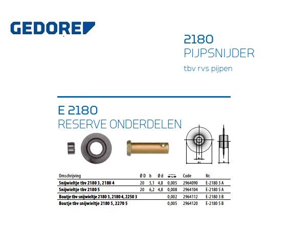 Boutje tbv snijwieltje 2180 3, 2180 4, 2250 3 | DKMTools - DKM Tools