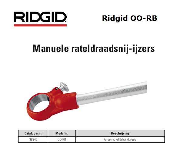 Ridgid OO-RB Ratel + handgreep