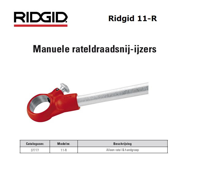 Ridgid 11-R Ratel + handgreep 11R/R200