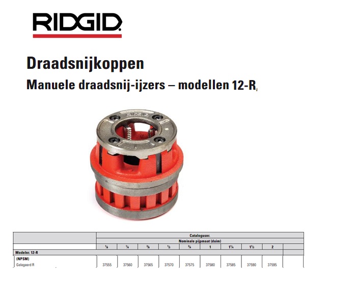 Ridgid 12R Draadsnijkop 1/8 NPSM