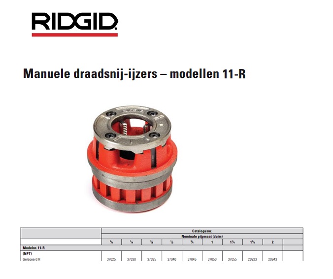 Ridgid 11R Draadsnijkop 1/8 NPT