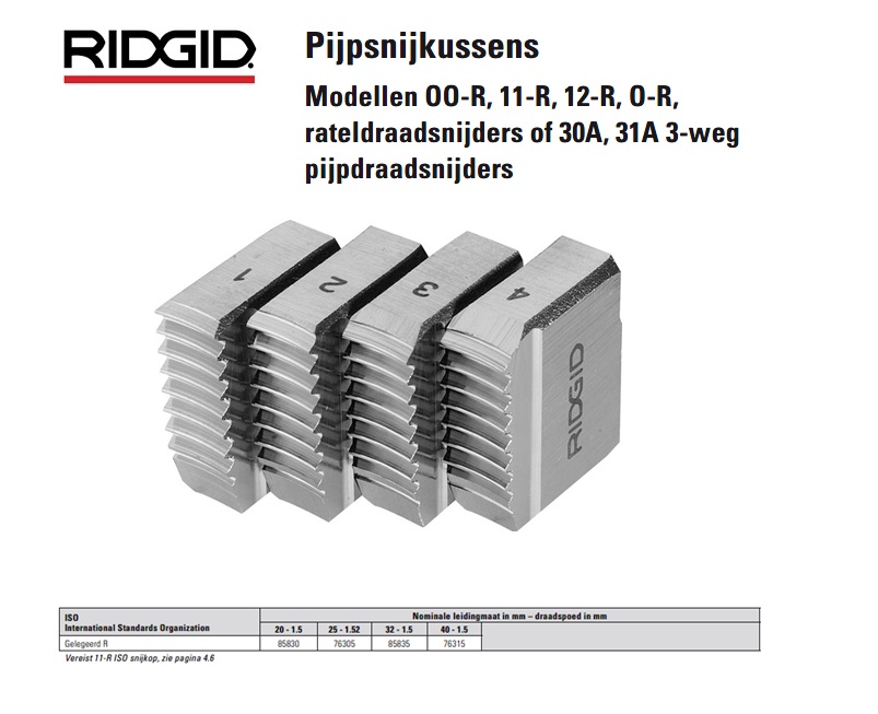 Ridgid 12R Pijpsnijkussen 20mm ISO