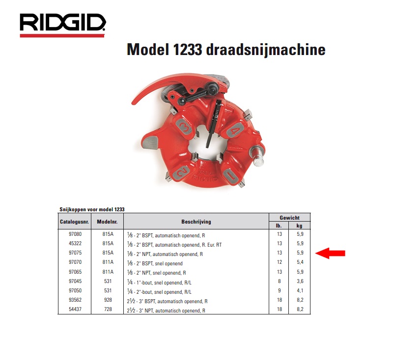 Ridgid 815A 1/8