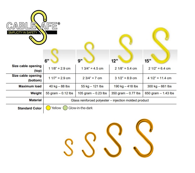 CableSafe veiligheidshanger 9