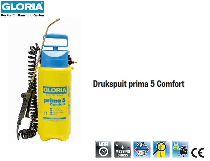 Drukspuit Gloria Prima 8 - 8 liter | DKMTools - DKM Tools