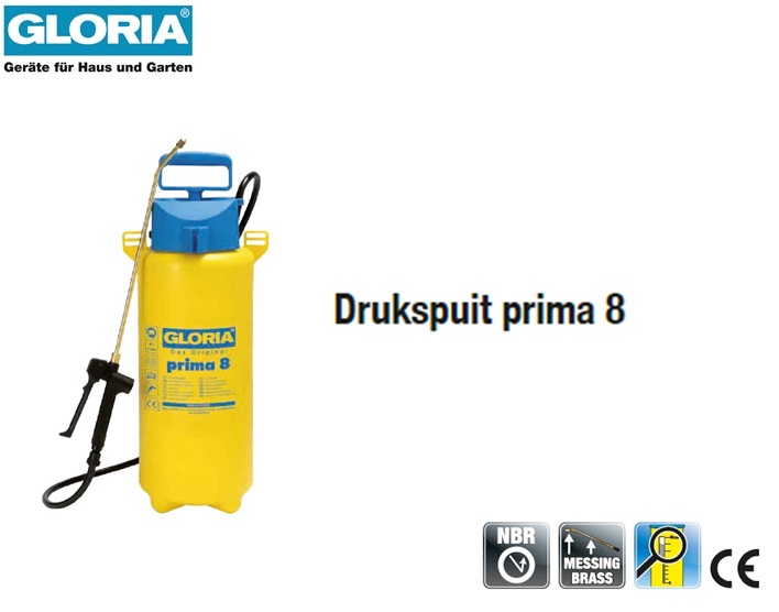 Drukspuit Gloria Prima 8 - 8 liter