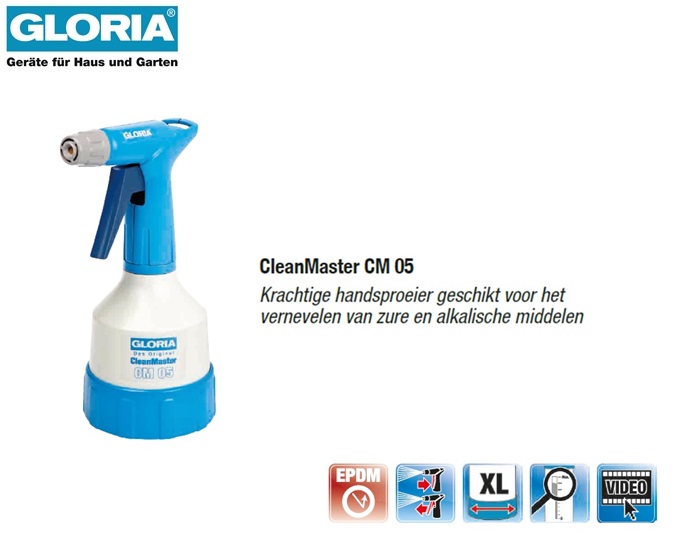 Gloria CleanMaster 05 - 0,5 liter Fijnsproeier
