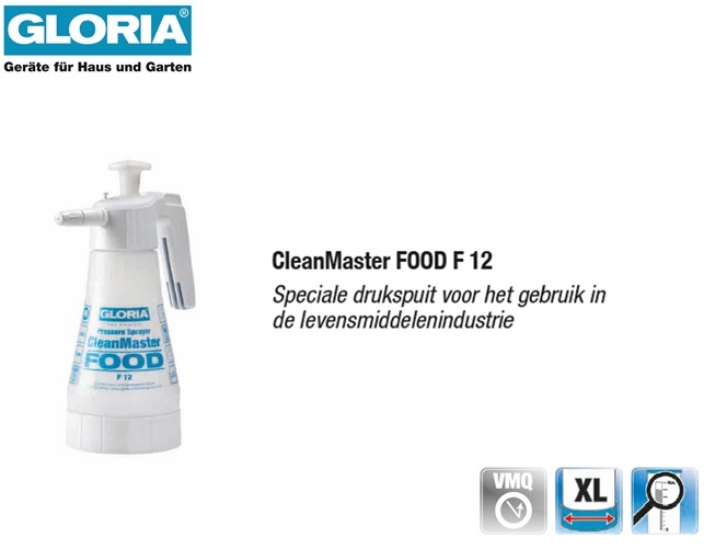 Gloria CleanMaster FOOD F 12 1¼ liter