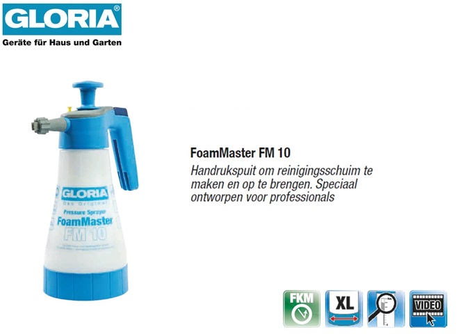 Gloria Foam Master FM10 Schuim drukspuit - 1 liter