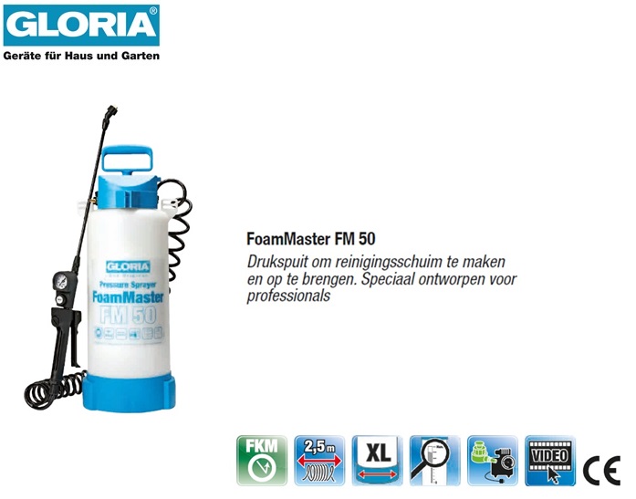 Gloria Foam Master FM10 Schuim drukspuit - 1 liter | DKMTools - DKM Tools