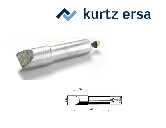 Ersa Soldeerbout beitelvormig 18 mm vernikkeld 0202MZ/SB | DKMTools - DKM Tools