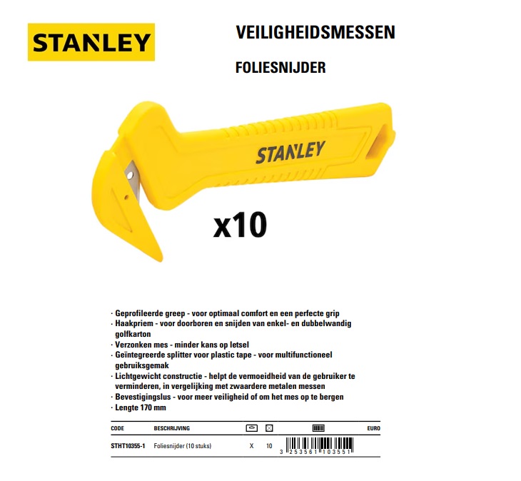 Foliesnijder (10 stuks)