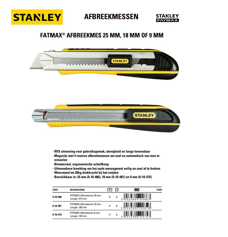FatMax Afbreekmes 25mm