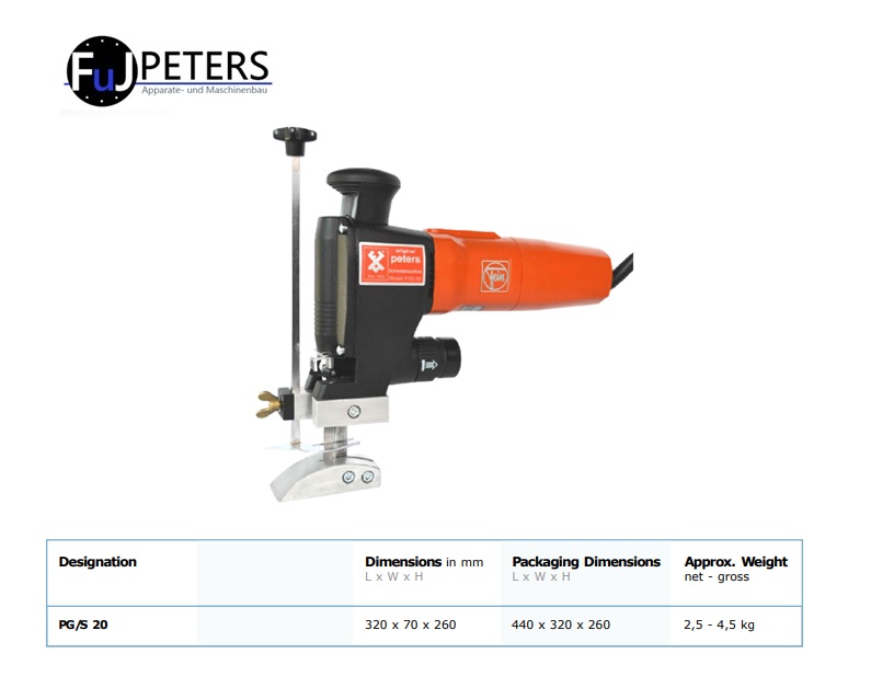 Elektrische pakkingsnijde RONDELLA P135-1500 tronic 1650 x 475 x 1080 | DKMTools - DKM Tools