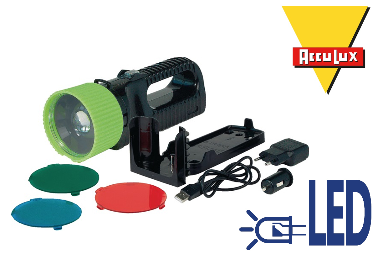 LED-handschijnwerper UniLux Pro AccuLux 3,7 V 4400 mAh