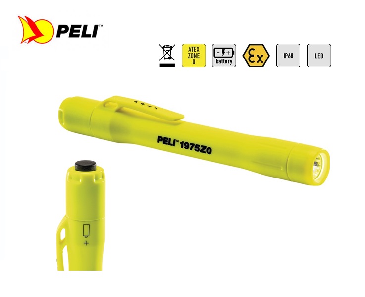 Peli 1975Z0 LED Zone 0 Penlamp Geel