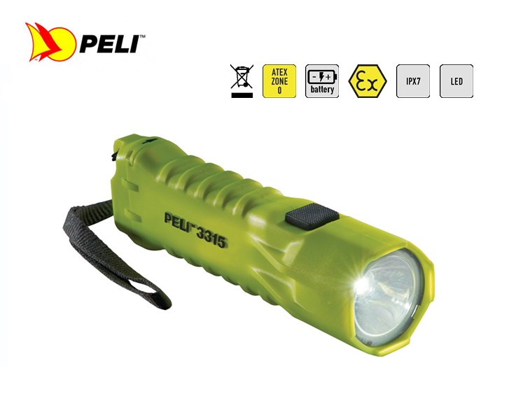 Peli 3315Z0 LED Zone 0 Penlamp Geel