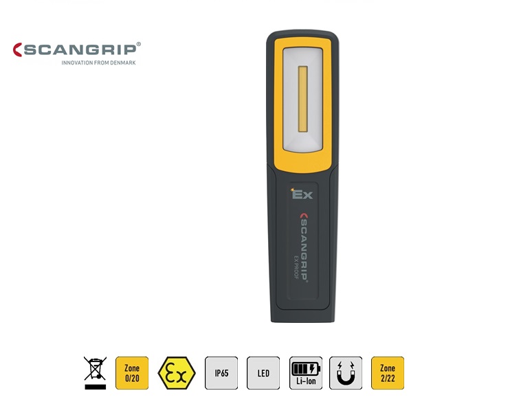 LED-accuhandlamp MIDI-EX 3.8 V 1600 mAh 100/200 LM