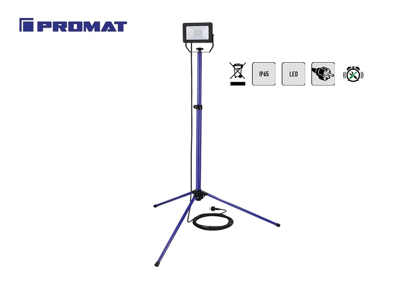 LED-schijnwerper met statief 2 x 50 W 2 x 3660 lm | DKMTools - DKM Tools