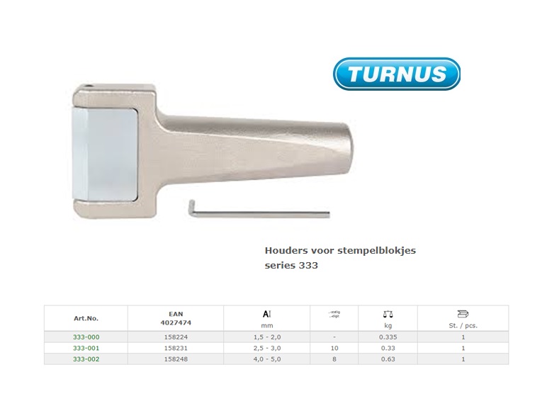 Houders voor stempelblokjes 1,5 - 2,0mm