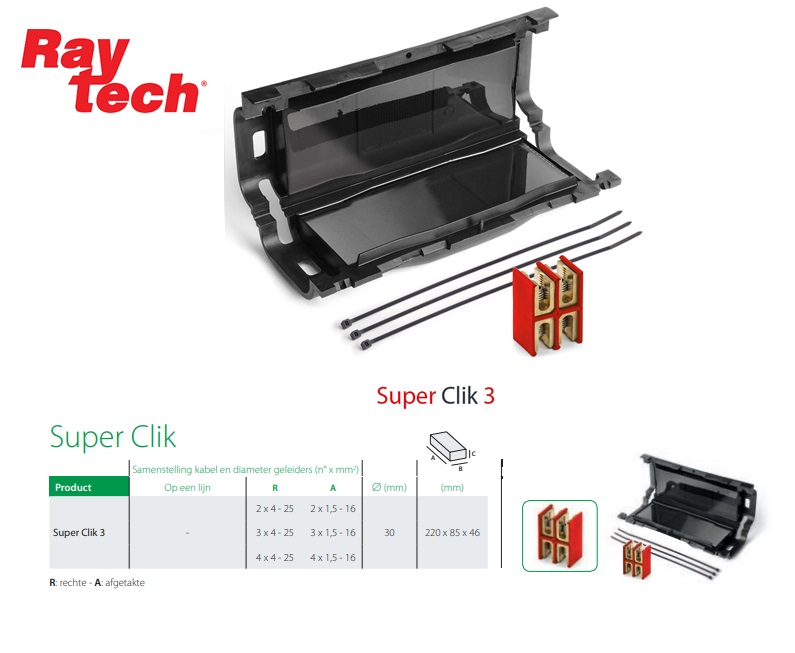 Verbindingsmof Super Clik 0  3x6qmm connector | DKMTools - DKM Tools