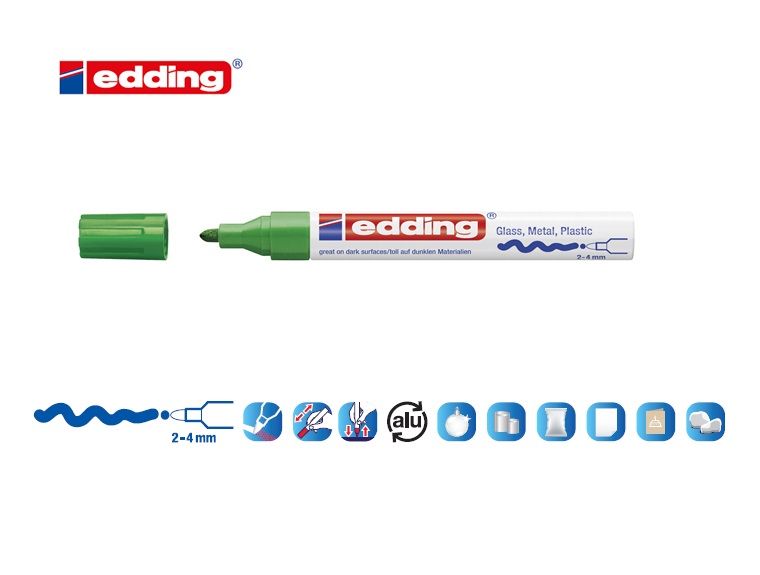 Edding 750 glanslakmarker groen