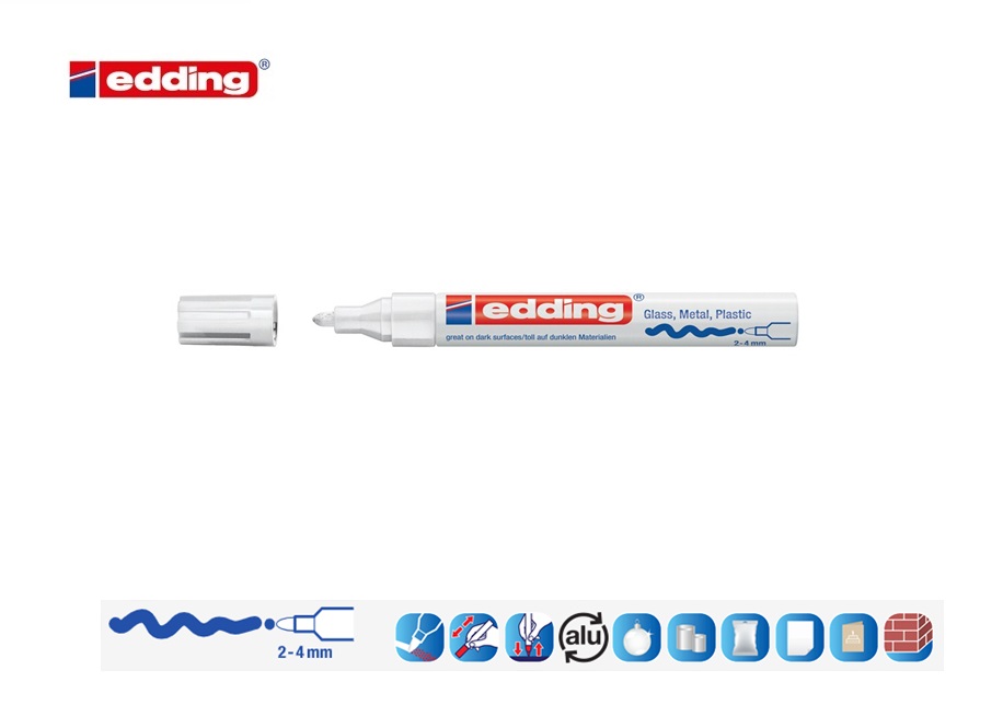 Edding 750 glanslakmarker wit