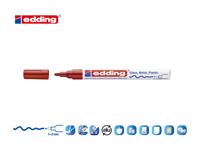 Edding 751 glanslakmarker koper | DKMTools - DKM Tools