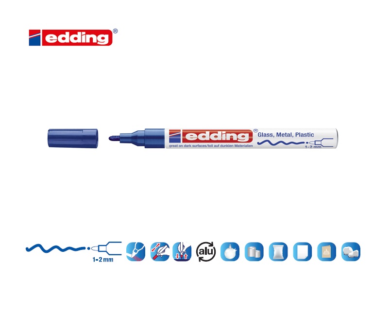 Edding 751 glanslakmarker blauw