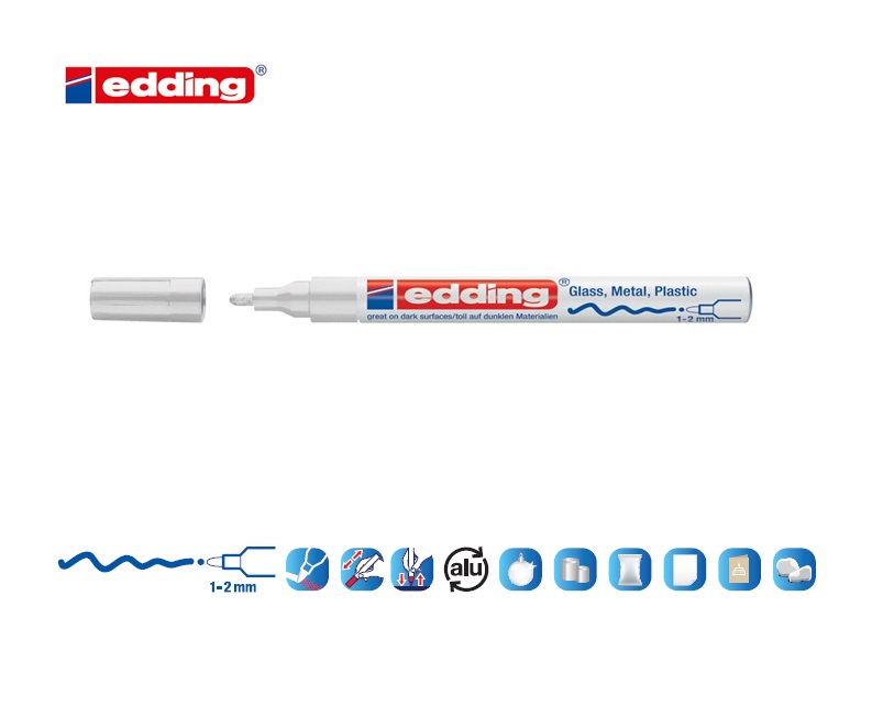 Edding 751 glanslakmarker wit