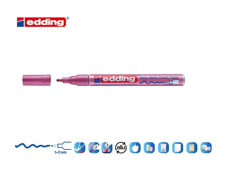 Edding 751 glanslakmarker pink-metallic