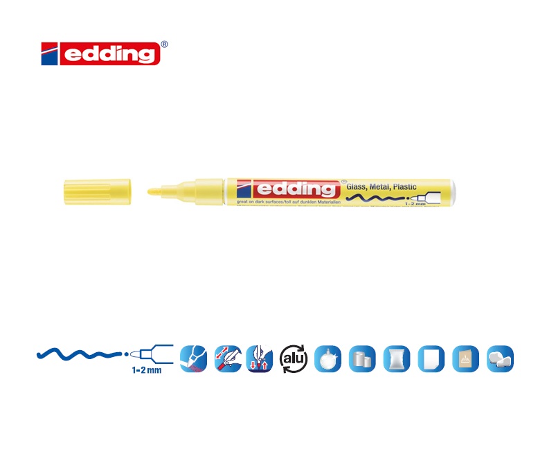 Edding 751 glanslakmarker pastelgeel