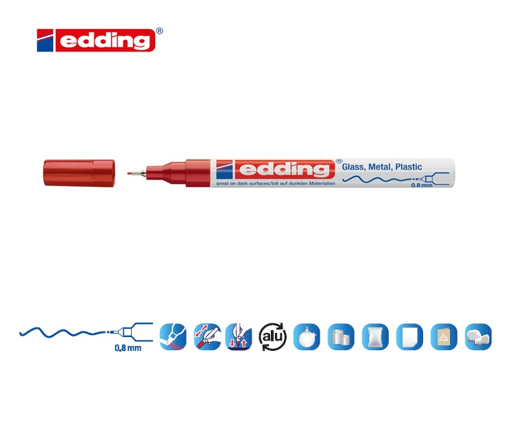 Edding 780 glanslakmarker Lichtblauw-metallic | DKMTools - DKM Tools