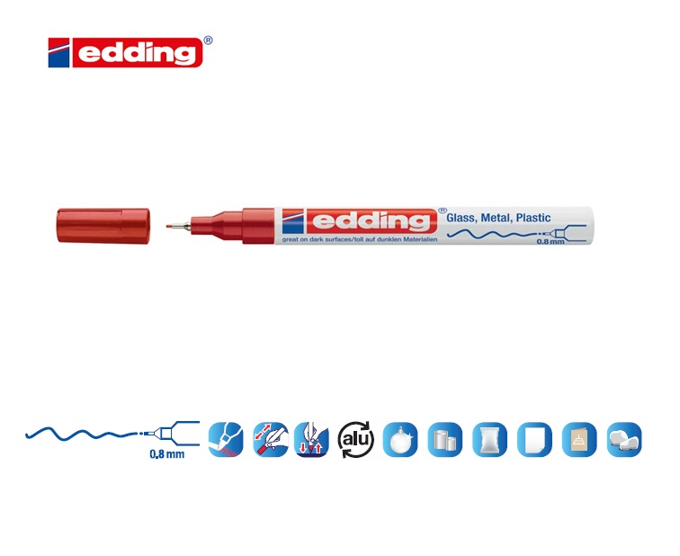 Edding 780 glanslakmarker wit | DKMTools - DKM Tools