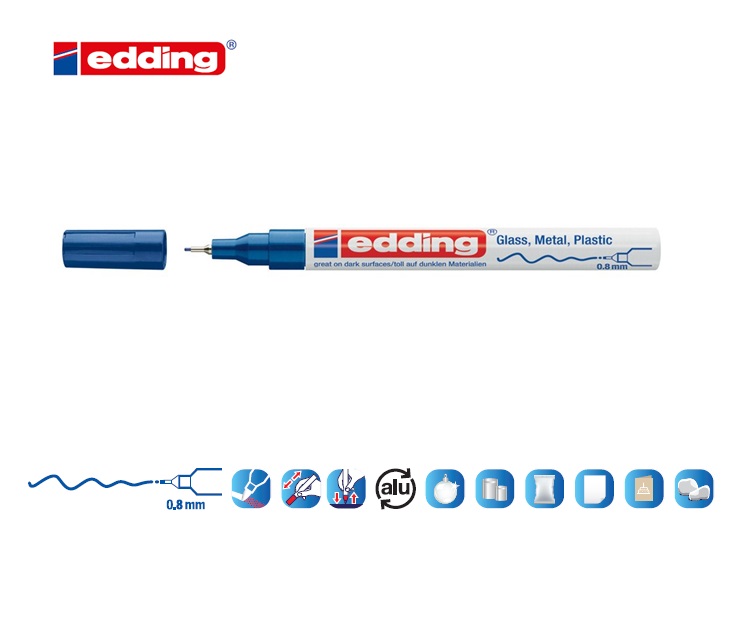 Edding 780 glanslakmarker blauw