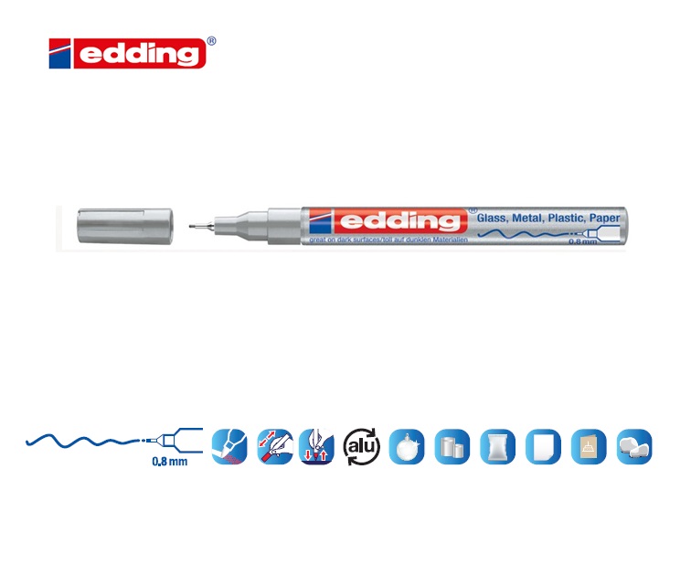 Edding 780 glanslakmarker zilver