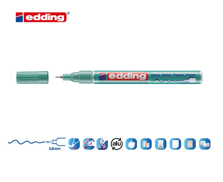 Edding 780 glanslakmarker groen-metallic